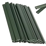 BEAHING 24pcs Montageclips, PVC -Datenschutzschilddaten für Doppelstabmatten, Windschutzscheibe für Privatsphäre, Garten und Zaun, Klemmschiene