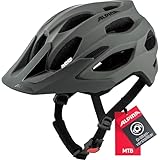 Alpina Carapax 2.0 - Leichter, Stabiler & Komfortabler Fahrradhelm Mit Fliegennetz & Antibakteriellen Polstern Für Erwachsene, coffeegrey matt, 52-57 cm