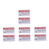 PartyKindom 4 Sätze Autoaufkleber Aufkleber Für Die Alarmanlage Für Das Auto Aufkleber Für Alarmsysteme -aufkleber Selbstklebender -diebstahl-aufkleber Fürs Auto Pvc 2 Stück * 4