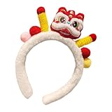Chinesisches Neujahrs-Stirnband, niedlicher Löwen-Tanz-Haarreif für chinesisches Neujahr, lustiger Kopfschmuck mit Löwen-Cartoon, für Ostern, Geburtstag, Familie