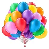 Luftballons Bunt 50 Stück,10 Farben 25cm, Bunte Luftballon Girlande Luftballons Geburtstag für Deko Geburtstag,Deko Hochzeit,Party Deko