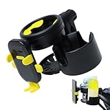 Getränkehalter für Kinderwagen, Rollstuhl-Tassenhalter, glänzend, stoßfest | leichte Kinderwagen-Organizer für Motorrad, Fahrrad, Wandern, Reisen, Outdoor