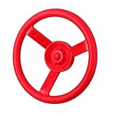 Mikinona Kinderlenkrad für Spielplatzschaukel Wetterfestes Outdoor Seilbefestigung Buntes Rundes Design Fördert Motorische Fähigkeiten und Stundenlangen Spielspaß im Garten Zufällige Farbe