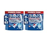 Finish Quantum Infinity Shine Spülmaschinentabs – Geschirrspültabs für Tiefenreinigung, Fettlösekraft und Glanz – Sparpack mit 2 x 83 Tabs