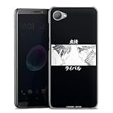 Hard Case kompatibel mit HTC Desire 12 Schutzhülle transparent Smartphone Handy Hülle Sasuke Offizielles Lizenzprodukt Naruto Shippuden