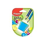 Maped - Anspitzer BOOGY für 2 Stiftgrößen inkl. Auffangdose - zufällige Farbauswahl - für dünne Stifte Ø  8 mm/für dicke Stifte Ø  11 mm
