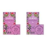 Pukka | Bio-Früchtetee 'Morning Berry' | Schwarze Johannisbeere, Rooibos, Brombeeren, Ginseng | für einen aktiven Lebensstil | 2er Pack | 20 Teebeutel