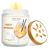 Aperol Geschenk Duftkerzen im Glas 200g/7oz Duftkerzen Geschenkset aus Natürlichem Sojawachs & Ätherische Öle für Freunde Kollegen Familie