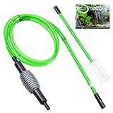 URHELP Aquarium Reiniger, Mulmsauger Aquarium Zubehör, Aquarium Sauger für Aquarium Wasserwechsel und Filter Sandreinigung