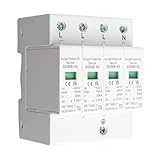 Surge Protector Überspannungsschutz für das Ganze Haus 4P 40KA Überspannungsschutz für das Haus Niederspannungsschutz-Ableitvorrichtung für Den Donnerschutz Elektrisches