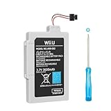 FLSTOR Akku für Wii U Gamepad, 3600mAh hohe Kapazität Ersatz-Akku-Pack für Nintendo Wii U Gamepad WUP-010/ WUP-012 mit Werkzeug