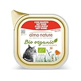 almo nature Bio Organic Maintenance nass für Katzen - mit Rind 85 g x 19 stück, 1.62 kg