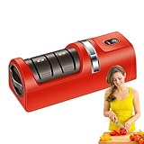 Elektrischer Messerschärfer - Elektrischer Küchenmesserschärfer Sicherheit Rutschfest | Automatisches Scheren Schärfen Für Schnelles Polieren - Für Haushalt Outdoor Camping Küche Bäckerei