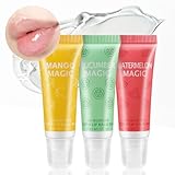 Boobeen Klarer Lipgloss Set, fruchtiger Lip Plumper Gloss und Lip Glow Oil, nicht klebriger und lang anhaltender Lipgloss für Frauen
