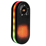 Heizlüfter mit Fernbedienung, 1000W Mini Keramik Heizlüfter mit Timer, 2 Heizstufen, LED-Display, Einstellbare Temperatur Heizung Elektrisch für Büro,Wohnzimmer,Schlafzimmer (A)