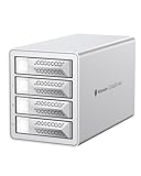 Yottamaster 5 Bay Festplattengehäuse Daisy-Chain, Type C 10Gbps Aluminum Externe Festplatte Gehäuse, HDD Docking Station für 2.5'/3.5' HDD & SSD, Unterstützung 5X22TB, Lüfter Innerhalb[VN500C3]