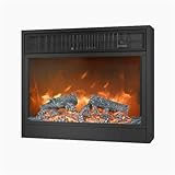 Dekorativer Kamin Elektrische Kaminheizung, 3D-realistische Flamme, Einbau-/Wandkamin, Moderne Dekoration, Knopf-/Fernbedienung(XL)