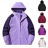 JIANGML 2025 Regenjacke, Wanderjacke, Damenjacke, Belüftete und Wasserdichte Jacke für Wanderungen und andere Outdoor-Aktivitäten
