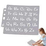 Sprühmalschablone, Buchstabenvorlagen für Sprühmalerei | Präzise hohle Sprühfarbvorlagen, wiederverwendbare Malschablone, tragbare Buchstabenvorlagen für Stoff, Wand