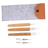 PartyKindom 1Satz Haar Häkelnadel Set Professionelles Dreadlock Werkzeug mit Nadeln für Einfaches und Bequemes Styling für Zöpfe und Perücken Leicht und Tragbar Langlebig