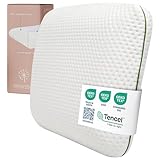 MIMUSELINA Kopfkissen 60x40x6 für Kinder ab 2 Jahren – Weiches und Atmungsaktives Kinderkissen für sicheren Schlaf – 100% Natürliches Memory Foam Oeko-TEX – Tencel Hypoallergene Hülle