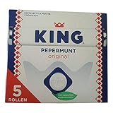 King Pepermunt Original Pfefferminze 5 Rollen x 44g I € 3,63 pro 100g I Original hollandse pepermunt