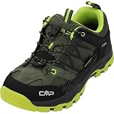 CMP Rigel Low Trekking Shoes Kids Wp Traillaufschuh, Kaki Acid, 38 EU