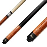 Winsport Shooter Billardqueue, aus hochwertigem Ahornholz, Pool-Cue, super Spielqualität, 147 cm 2-TLG. mit 12,5 mm Klebeleder oder 12 mm Schraubleder, Edelstahlgewinde (12 mm Schraubleder)