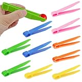 Kinder pinzette, 10-teilige bunte kunststoff pinzette kinder pinzette lernspielzeug kinder pinzette set für Feinmotorik Fähigkeiten pinzette bunt für Sortierung Zählen DIY Handwerk
