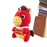 -Stofftier – 25 cm großes Plüsch-Maskottchen des Reichtumsgottes, Cartoon-Puppe zum Mondneujahr, kulturelles Glücksspielzeug | Nachttisch-Sofa- für Kinderzimmer, Geschenk für Erwachsene, chi