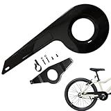 Lamppdcor Bike-Ketten-Schutzschutz, Fahrradkettenschutz für 32-36 Zähne, Teilkettenschutz, Fahrradkettenwache Ersatz, Fahrradkettenabdeckung Schwarz