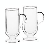La Cafetière Irish-Coffee-Gläser, groß, doppelwandig, 2er-Set