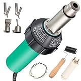 Heißluftpistole aus Kunststoff mit mehreren Schweißspitzen und Rollstab, einstellbare Temperatur 30 ~ 700 °C für TPO/PVC-Bodenbelag Reparaturen