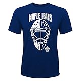 OuterStuff NHL Kinder T-Shirt Toronto Maple Leafs Youth Mask Made Goalie Torwart Eishockey (XL (18/20))