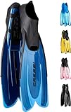 Cressi Agua Fins Flossen - Tauchflossen zum Schwimmen, Apnoe, Tauchen & Schnorcheln - Schwimmflossen - Schnorchelflossen - Blau - 39/40