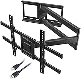 TV Wandhalterung mit 1040 mm Extra Langem Gelenkarm für 32-75 Zoll LCD/LED/OLED Flachbildschirme bis 60 kg, Neigbar, Schwenk- und Drehbar, Fernseher Halterung, Max. VESA 600 x 400 mm