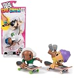Tech Deck Sk8 Crew, 2er-Set: 2 Fingerboards jeweils mit Cooler Skater-Figur, Figuren abnehmbar und kompatibel mit Anderen Fingerboards, ab 5 Jahren (Sortiert, Zufallsauswahl)