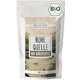 Ruhequelle - Bio Tee lose - 100 Gramm I Bio Entspannungstee mit Melisse, Kamille, Baldrian, Lavendel und weitereren entspannenden Kräutern I Herbal Tea by KLUIZ TEA