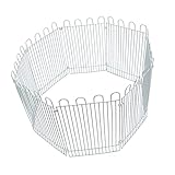 COLLBATH 8St Hamster Gehege hamstergehege Hamster käfig hamsterkäfige Hamster Freigehege Set Hamster Laufstall arge Tor Hamsterzaun transparenter Haustierkäfig Haustierzaun Eisendraht Weiß