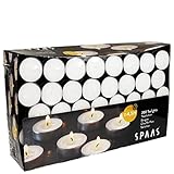 SPAAS Teelichter 200er-Pack, ± 4,5 Stunden - weiß