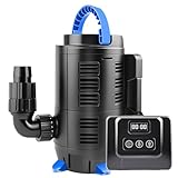 Forever Speed Teichpumpe für außen regelbar 80W Eco Motor Bachlaufpumpe 8000 L/h mit multifunktionalen Kontroller für Gartenteich, Fischteich, Springbrunnen