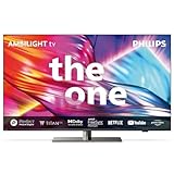 Philips Ambilight 55PUS8909 4K LED Smart TV - 55-Zoll Display mit Pixel-präziser Ultra HD Titan OS Plattform und Dolby Atmos-Klang. Funktioniert mit Alexa und Google Sprachassistent – Anthrazitgrau