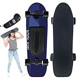 pealiritansemen Elektro-Skateboard Mit Fernbedienung Für Anfänger, 170 W Bürstenloser Motor, Max. 22 Km/H, Tragbares Cruiser-Skateboard, 4 Einstellbare Geschwindigkeiten + 7-Lagiges Ahornholz,A