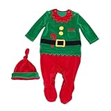 WOFASHPURET Weihnachtsanzug Langarm Romper Aus Dicker Für äuglinge Strampelanzug Größe 59 0 3 Monate Ideal Für Festliche Anlässe Und Feiertage