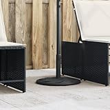 Gecheer Sonnenschirmständer, Schirmständer Gusseisen,Schirmgewicht für Ampelschirm Balkonschirmständer, Marktschirmständer Sonnenschirmfuß für für Ø38/48 mm Mast 12 kg Rund
