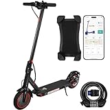 8,5 Zoll Elektroroller, 10,4 Ah Klasse A Akku, 3 Geschwindigkeitsmodi, 15-21 Meilen Reichweite & 120 kg Traglast mit Handyhalterung & Autoschloss, Elektro Scooter mit straßenzulassung