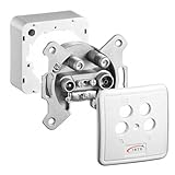 GigaBlue GB4 Satdose 4-Fach Enddose Twin Antennendose Class A Sat Dose 2X Sat 1x Radio 1x TV Aufputz Unterputz