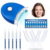 Hochwertiges Teeth whitening kit,Zahnaufhellung,5 stück Bleaching Gel,Weiße Flecken Schnell Entfernen, Teeth Whitening Essence,zzahn bleaching aufhellung, Schonend Zahnaufhellung zu Hause(Blau)