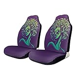 Flippiger Medusa-Fotodruck Werkstattschoner-Auto Klassisch Autositzbezüge Kompatibel Das Auto Sitzbezüge Für Van,Alle Autositze 2Pcs,52X138Cm