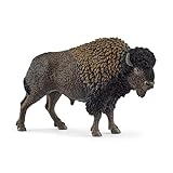 schleich 14879 Bison , ab 3 Jahren, WILD LIFE - Spielfigur, 4 x 13 x 8 cm